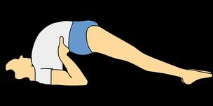 Exercise for the blood circulation of the internal organs of the pelvic region. 
